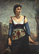  Jean Baptiste Camille  Corot Agostina2 china oil painting artist